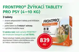 mojelekarna.cz FRONTPRO® Žvýkací tablety pro psy nabídka