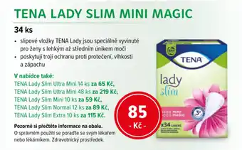 mojelekarna.cz TENA Lady slim mini magic nabídka