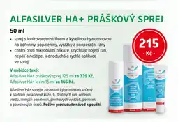 mojelekarna.cz Alfasilver HA+ práškový sprej nabídka