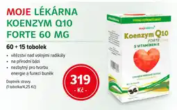mojelekarna.cz Moje Lékárna koenzym Q10 forte nabídka