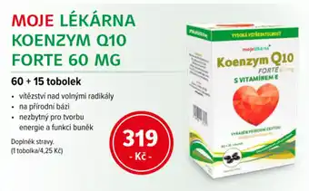 mojelekarna.cz Moje Lékárna koenzym Q10 forte nabídka