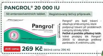 Lékárna AVE Pangrol® 20 000 IU nabídka