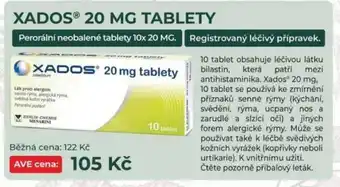 Lékárna AVE XADOS® Tablety nabídka