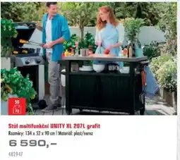 Uni Hobby Stůl multifunkční Unity XL grafit nabídka