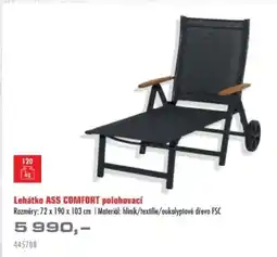 Uni Hobby Lehátko Ass Comfort polohovací nabídka