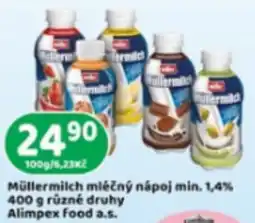 Brněnka Müllermilch mléčný nápoj min. 1,4% nabídka
