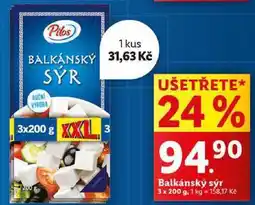 Lidl Balkánský sýr, 3x 200 g nabídka