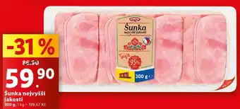 Lidl Šunka nejvyšší jakosti, 300 g nabídka