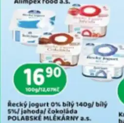 Brněnka Řecký jogurt 0% bilý 140g/bílý 5%/jahoda/ čokoláda POLABSKÉ MLÉKÁRNY a.s. nabídka