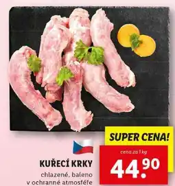 Lidl KUŘECÍ KRKY, cena za 1 kg nabídka