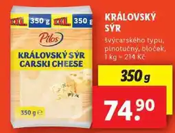 Lidl KRÁLOVSKÝ SÝR, 350 g nabídka