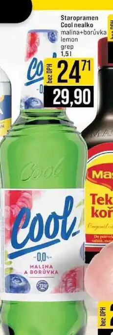 Jip Staropramen Cool nealko malina+borůvka lemon grep 1,5l nabídka