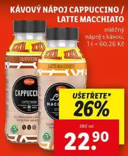 Lidl KÁVOVÝ NÁPOJ CAPPUCCINO / LATTE MACCHIATO, 380 ml nabídka