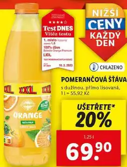 Lidl POMERANČOVÁ ŠŤÁVA, 1,25 l nabídka