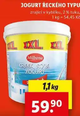 Lidl JOGURT ŘECKÉHO TYPU, 1,1 kg nabídka