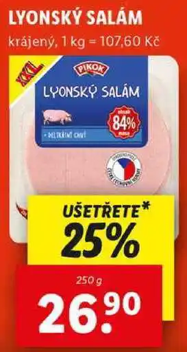 Lidl LYONSKÝ SALÁM, 250 g nabídka