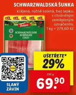 Lidl SCHWARZWALDSKÁ ŠUNKA, 250 g nabídka
