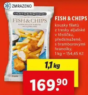 Lidl FISH & CHIPS, 1,1 kg nabídka