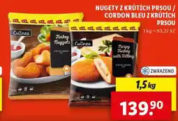 Lidl NUGETY Z KRŮTÍCH PRSOU/CORDON BLEU Z KRŮTÍCH PRSOU, 1,5 kg nabídka