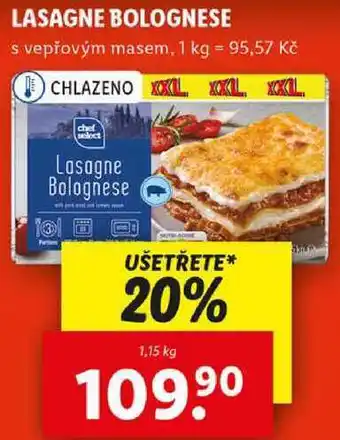Lidl LASAGNE BOLOGNESE, 1,15 kg nabídka