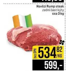 Jip Hovězí Rump steak zadní část kýty cca 3 kg nabídka