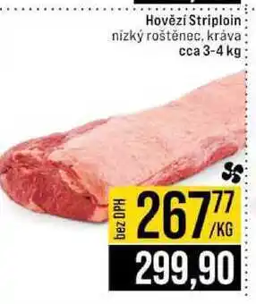 Jip Hovězí Striploin nízký roštěnec, kráva cca 3-4 kg nabídka
