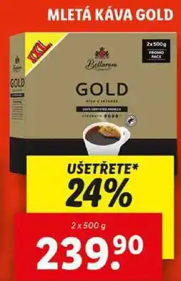 Lidl MLETÁ KÁVA GOLD, 2x 500 g nabídka