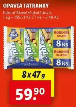 Lidl OPAVIA TATRANKY, 8x 47 g nabídka
