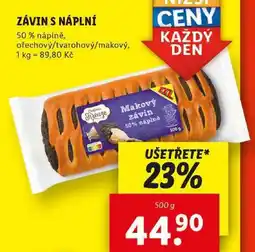 Lidl ZÁVIN S NÁPLNÍ, 500 g nabídka