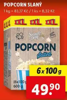 Lidl POPCORN SLANÝ, 6x 100 g nabídka