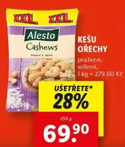 Lidl KEŠU OŘECHY, 250 g nabídka