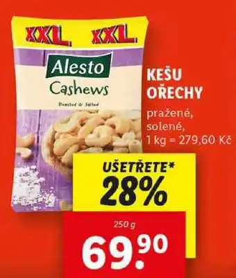 Lidl KEŠU OŘECHY, 250 g nabídka