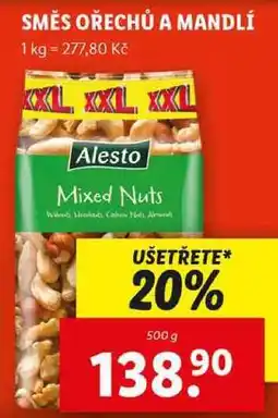 Lidl SMĚS OŘECHŮ A MANDLÍ, 500 g nabídka