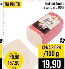 Jip Kuřecí šunka standard 90% 100g nabídka