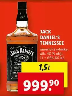 Lidl JACK DANIEL'S TENNESSEE, 1,5 l nabídka