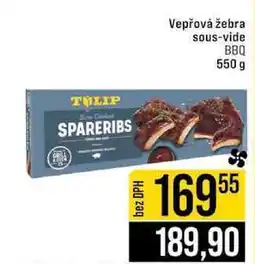 Jip Vepřová žebra sous-vide BBQ 550 g nabídka