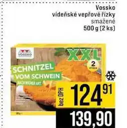 Jip Vossko vídeňské vepřové řízky smažené 500 g (2 ks) nabídka