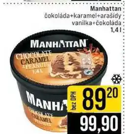 Jip Manhattan čokoláda+karamel+arašidy vanilka+čokoláda 1,4l nabídka