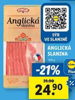 Lidl ANGLICKÁ SLANINA, 100 g nabídka