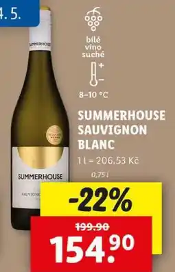 Lidl SUMMERHOUSE SAUVIGNON BLANC, 0,75 l nabídka