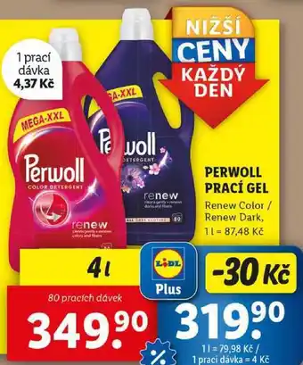 Lidl PERWOLL PRACÍ GEL, 80 PD nabídka