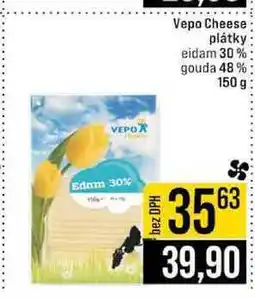 Jip Vepo Cheese plátky eidam 30% gouda 48% 150 g nabídka