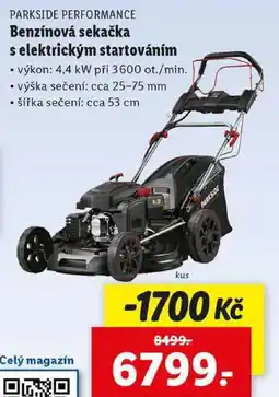 Lidl Benzínová sekačka s elektrickým startováním nabídka