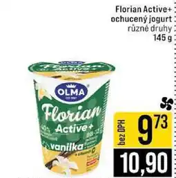 Jip Florian Active+ ochucený jogurt různé druhy 145 g nabídka