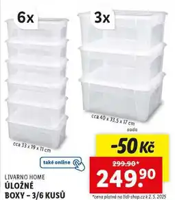 Lidl ÚLOŽNÉ BOXY - 3/6 KUSŮ nabídka
