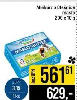 Jip Mlékárna Olešnice máslo 200 x 10 g nabídka