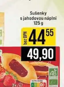 Jip Sušenky s jahodovou náplni 125 g nabídka
