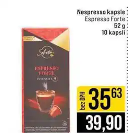 Jip Nespresso kapsle Espresso Forte 52 g 10 kapslí nabídka