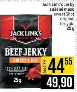 Jip Jack Link's Jerky sušené maso sweetShot original teriyaki 25g nabídka