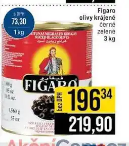 Jip Figaro olivy krájené černé zelené 1kg nabídka